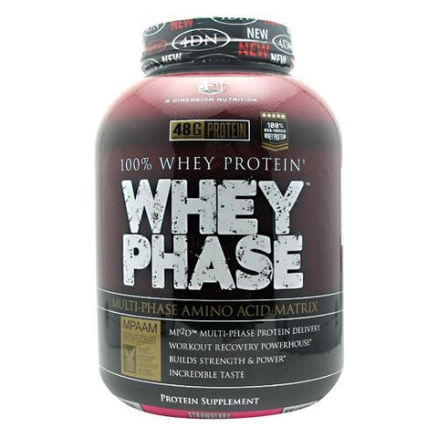 4 Dimension Nutrition Whey Phase - Strawberry - 5 lb - 856036003023
