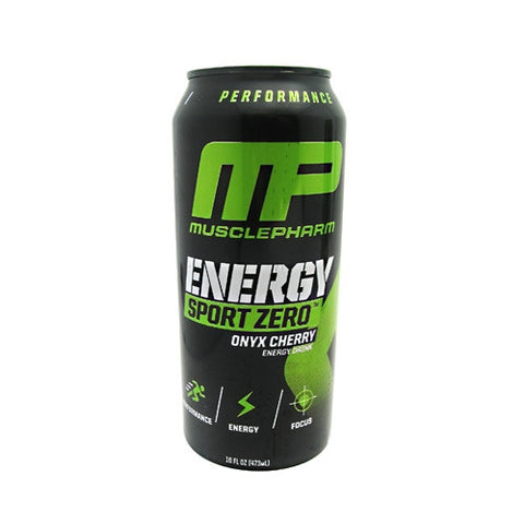 MusclePharm Energy Sport Zero - Onyx Cherry - 12 Cans - 199625288280