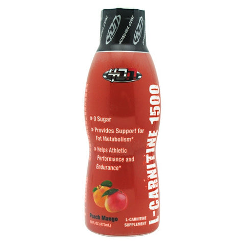 4 Dimension Nutrition L-Carnitine 1500 - Peach Mango - 16 fl oz - 856036003757