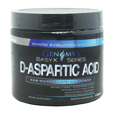 Genomyx D-Aspartic Acid - Unflavored - 60 Servings - 040232082511