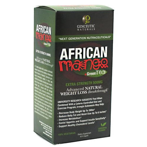 Genceutic Naturals African Mango + Green Tea - 60 ea - 896245001113