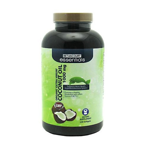Betancourt Nutrition Betancourt Essentials Organic Extra Virgin Coconut Oil - 120 Softgels - 857487004409