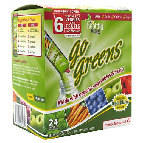 Healthy To Go! Go Greens - Apple Melon - 24 Packets - 850197001072