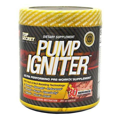 Top Secret Nutrition Pump Igniter - Fruit Punch - 30 Servings - 811226020150