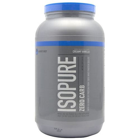 Natures Best Zero Carb Isopure - Creamy Vanilla - 3 lb - 089094021153