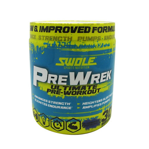 Swole Pre Wrek - Blueberry Pomegranate - 30 Servings - 728028392586