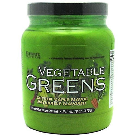 Ultimate Nutrition Vegetable Greens - Golden Maple Flavor - 18 oz - 099071003201