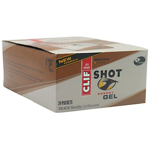 Clif Shot Energy Gel - Mocha - 24 Packets - 722252276223