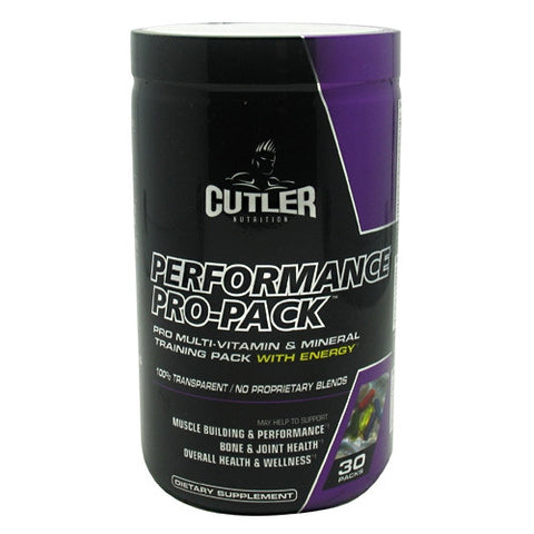 Cutler Nutrition Performance Pro-Pack - 30 ea - 810150021059