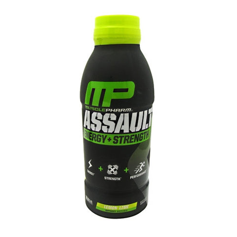MusclePharm Assault RTD - Lemon Lime - 12 Bottles - 019962524028
