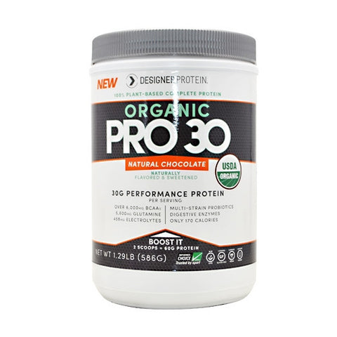 Designer Protein Organic Pro 30 - Natural Chocolate - 1.29 lb - 844334010829
