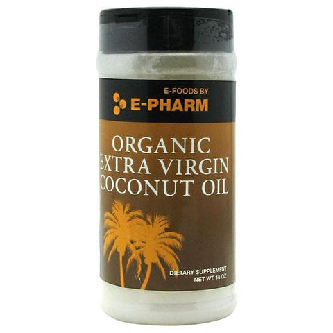 E-Pharm Organic Extra Virgin Coconut Oil - 16 oz - 733428007114