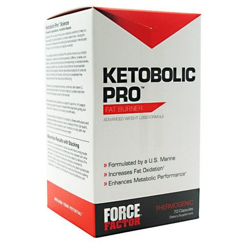 Force Factor Ketobolic Pro Fat Burner - 70 Capsules - 852496002804