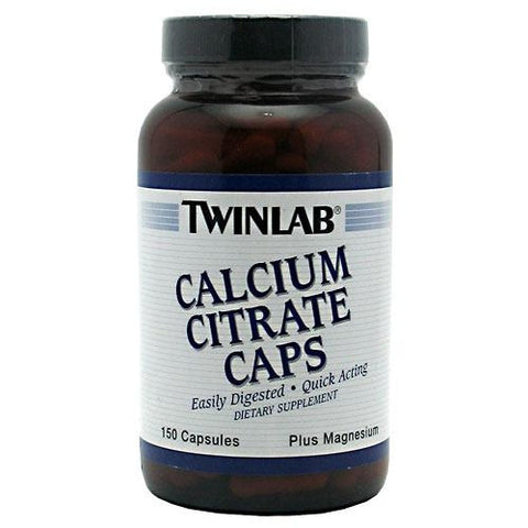 TwinLab Calcium Citrate Caps - 150 Capsules - 027434010078