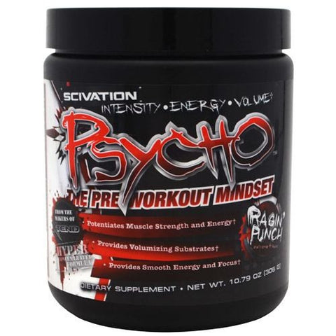 Scivation Psycho - Ragin Punch - 60 Servings - 181030109991