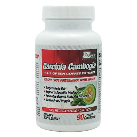 Top Secret Nutrition Garcinia Cambogia Extract + Green Coffee Extract - 90 Capsules - 855659004844