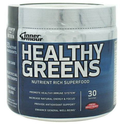 Inner Armour Blue Healthy Greens - Fresh Mixed Berry - 30 Servings - 183859103198