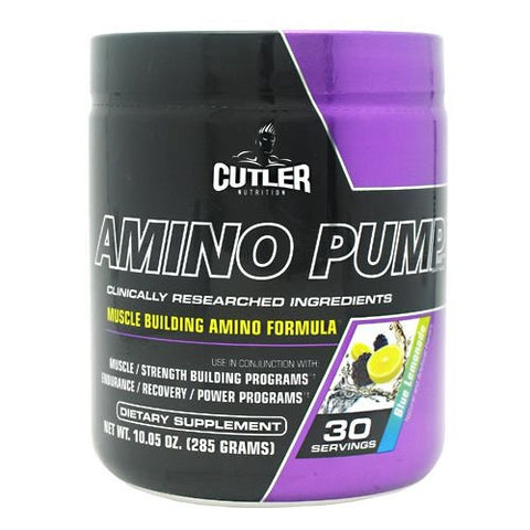 Cutler Nutrition Amino Pump - Blue Lemonade - 30 Servings - 810150020632