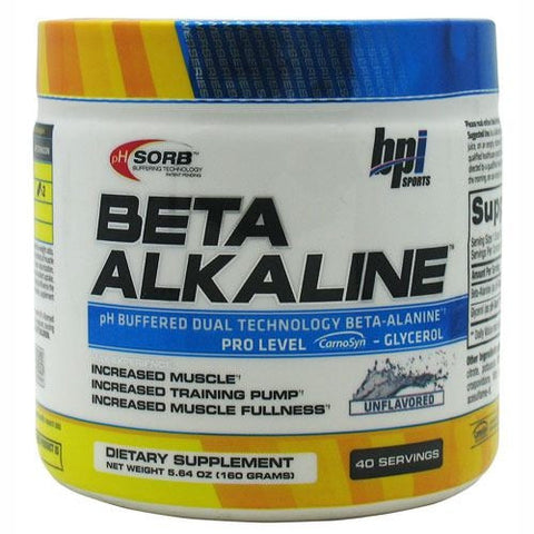 BPI Beta Alkaline - Unflavored - 40 Servings - 851780006597