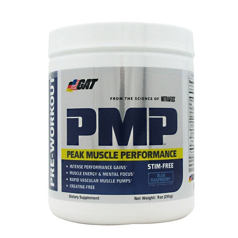 GAT PMP Stim-Free - Blue Raspberry - 30 Servings - 859613656001