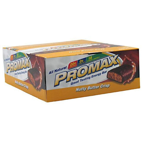 Promax Energy Bar - Nutty Butter Crisp - 12 Bars - 743659128069