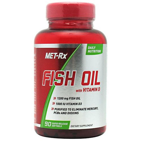 MET-Rx Fish Oil & Vitamin D - 90 Tablets - 786560509893