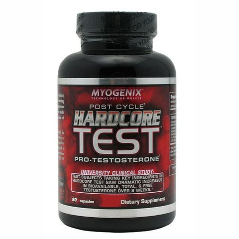 Myogenix Hardcore Test - 80 Capsules - 680269200115