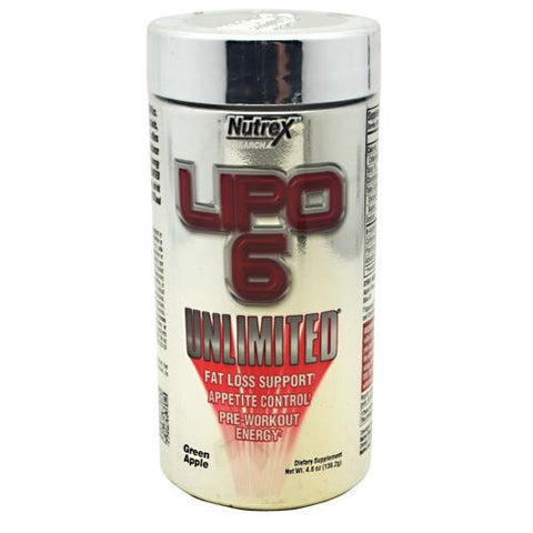 Nutrex Lipo 6 Unlimited - Green Apple - 4.8 oz - 853237000387