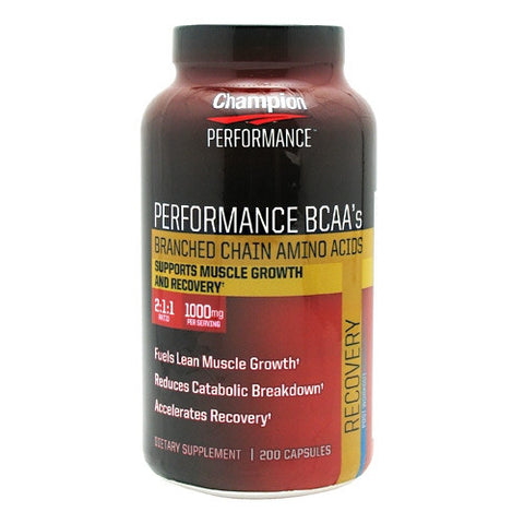 Champion Nutrition Wellness Nutrition Performance BCAAs - 200 Capsules - 027692202550