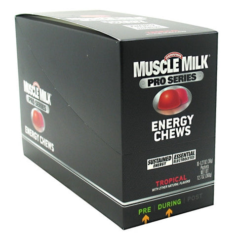 CytoSport Pro Series Muscle Milk Energy Chews - Tropical - 10 Packets - 660726539118