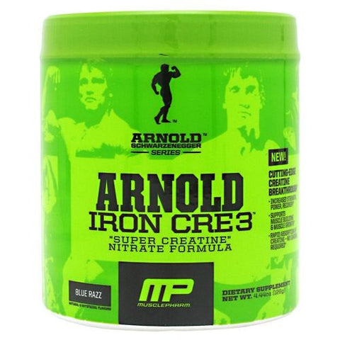 Arnold By Musclepharm Iron Cre3 - Blue Razz - 30 Servings - 696859258381