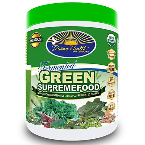 Divine Health Fermented Green SupremeFood - 30 Servings - 855522003004