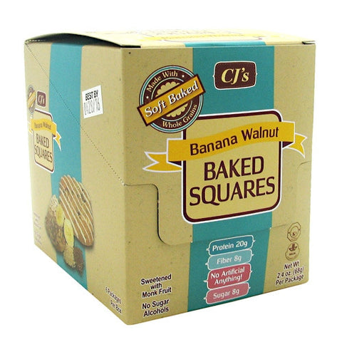 Chef Jays Baked Squares - Banana Walnut - 6 Packages - 678991011192
