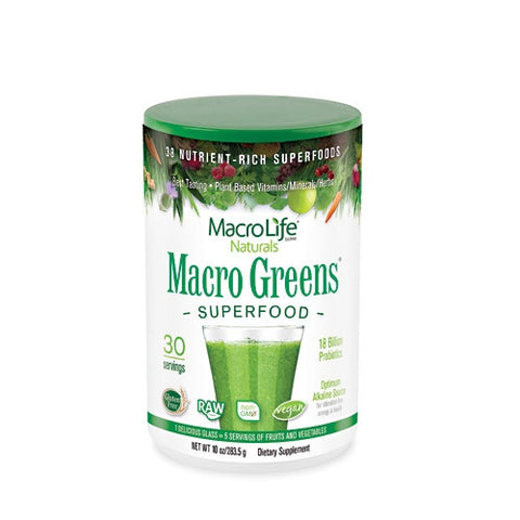 Macro Life Naturals Macro Greens Nutrient-Rich Super Food Supplement