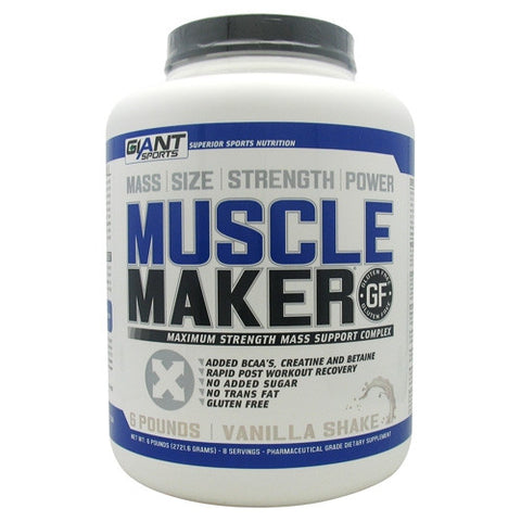 Giant Sports Products Muscle Maker - Vanilla Shake - 6 lb - 640052144347