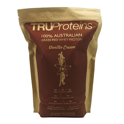 TruProteins 100% Australian Grass Fed Whey Protein - Vanilla Cream - 2.1 lb - 898635000751