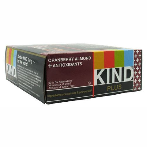 Kind Snacks Kind Plus Antioxidants - Cranberry & Almond - 12 Bars - 602652171116