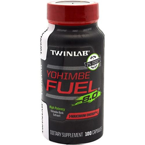 TwinLab Yohimbe Fuel 8.0 - 100 Capsules - 027434037327