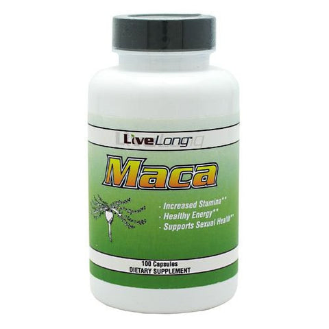 Live Long Nutrition Maca - 100 Capsules - 610074528791