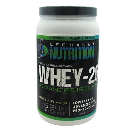 Lee Haney Nutrition Whey 26 - Vanilla Flavor - 744 g - 092617927016