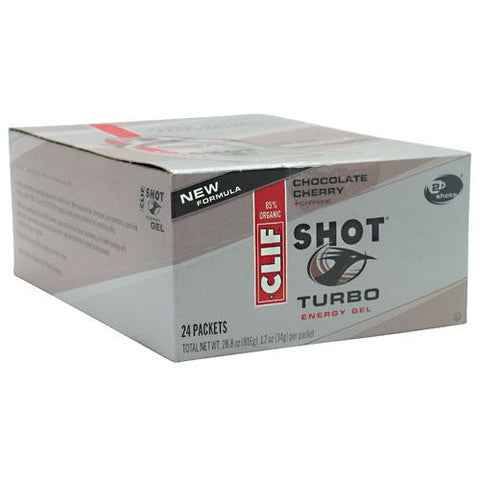Clif Shot Turbo Energy Gel - Chocolate Cherry - 24 Packets - 722252276254