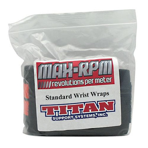 Titan Support Systems Max-RPM Standard Wrist Wraps - Orange & Black -   - 896514001165