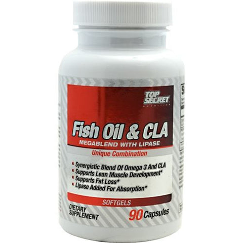 Top Secret Nutrition Fish Oil & CLA - 90 Softgels - 858311002769