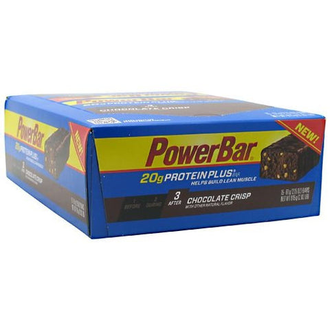 Powerbar Protein Plus - Chocolate Crisp - 15 Bars - 097421625912