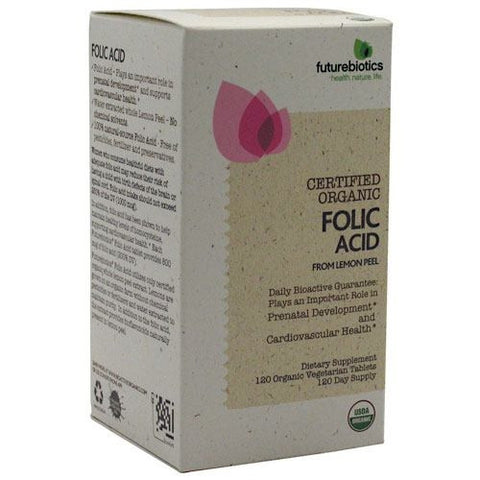 Futurebiotics Certified Organic Folic Acid - 120 Tablets - 049479035182