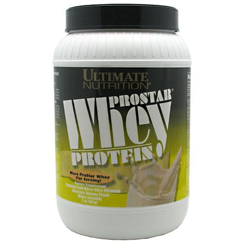 Ultimate Nutrition ProStar Whey Protein - Banana - 2 lb - 099071001443