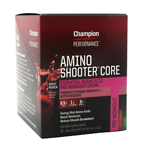 Champion Nutrition Amino Shooter Core - Punch - 18 Packets - 027692134707