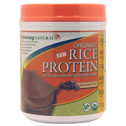 Growing Naturals Organic Rice Protein - Chocolate Power - 1 ea - 815211010201