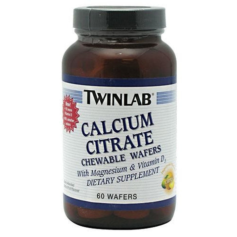TwinLab Calcium Citrate Chewable Wafers - 60 ea - 027434035408