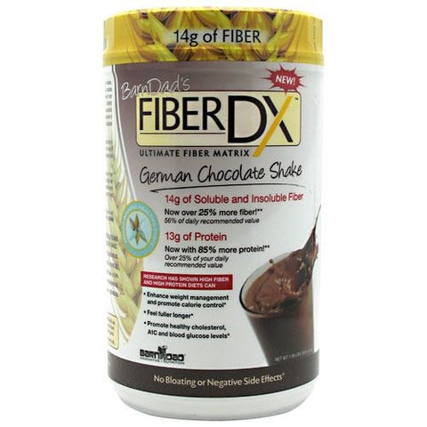 BarnDad Innovative Nutrition Fiber DX - German Chocolate Shake - 20 Servings - 859631003092